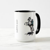 Mug Cadeau solitaire de bureau de cheval de garde (Devant droit)