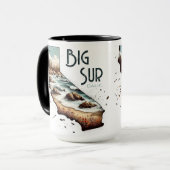 Mug Cadeau souvenir Big Sur California (Devant gauche)