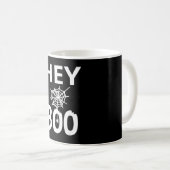 Mug Cadeau Spider | Hey Boo Halloween Funny Spider Web (Devant droit)
