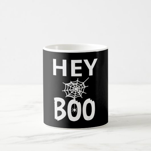 Mug Cadeau Spider | Hey Boo Halloween Funny Spider Web (Centre)