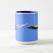 Mug Cadeau Supersonic Airforce Jet-Fighter Designer (Centre)
