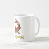 Mug Cadeau Symbole de Carpe Koi Intemporel de Force (Devant droit)