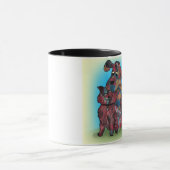 Mug Cadeau unique - chien et amoureux de les chats - (Centre)