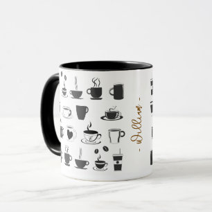 Mug Cadeau Unique pour les Amateurs de Café Café Nom