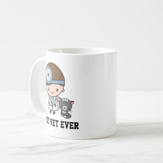 Mug Cadeau vétérinaire ou technique vétérinaire (Devant gauche)