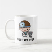 Mug Cadeau vétérinaire ou technique vétérinaire (Gauche)