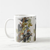 Mug Cadeau vintage Audubon Pileated Woodpecker Peintur (Gauche)
