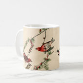 Mug Cadeau vintage Audubon Purple Finch Peinture d'ois (Devant gauche)