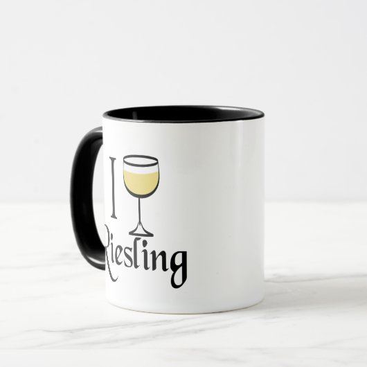 Mug Cadeaux aux amateurs de vin Riesling (Devant gauche)