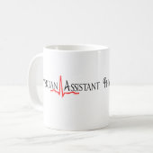Mug Cadeaux auxiliaires de médecin, conception de QRS (Devant gauche)