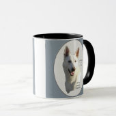 Mug Cadeaux bergers allemands blancs (Devant droit)