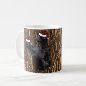 Mug Cadeaux Black Lab, Noël de l'explorateur du Labrad (Devant gauche)