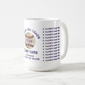 Mug Cadeaux bon marché d'entraîneur de base-ball, (Devant droit)