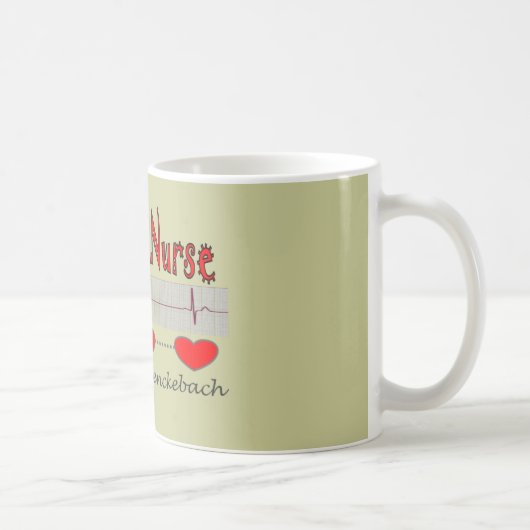 Mug Cadeaux cardiaques d'infirmière (Droite)