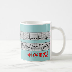 Mug Cadeaux cardiaques drôles de bande de rythme
