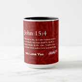 Mug Cadeaux chrétiens Feuille vintages pour femmes Rou (Centre)