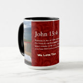 Mug Cadeaux chrétiens Feuille vintages pour femmes Rou (Devant gauche)