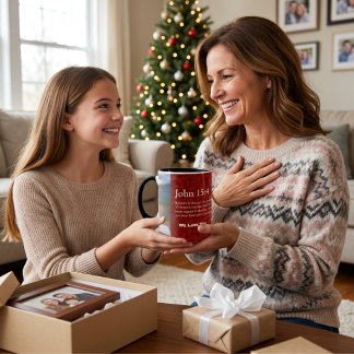Mug Cadeaux Chrétiens Feuilles Vintage pour Femmes Rou