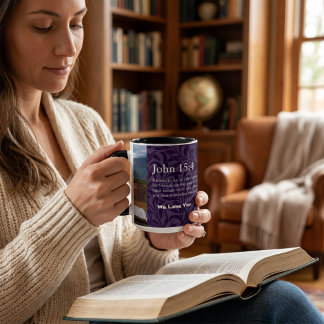 Mug Cadeaux Chrétiens Feuilles Vintage pour Femmes Vio