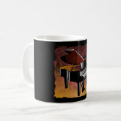 Mug Cadeaux classiques de design de piano (Devant gauche)
