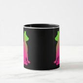 Mug Cadeaux colorés CricketDiane de chat d'amusement (Centre)