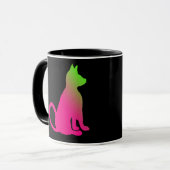 Mug Cadeaux colorés CricketDiane de chat d'amusement (Devant gauche)