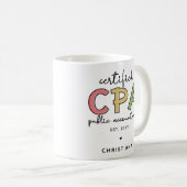 Mug Cadeaux comptables publics certifiés CPA personnal (Devant droit)