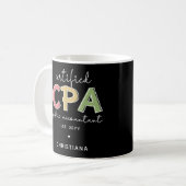 Mug Cadeaux comptables publics certifiés CPA personnal (Devant gauche)