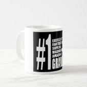 Mug Cadeaux Cool pour petits-fils : Premier grand-père (Devant gauche)