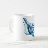 Mug Cadeaux côtiers nautiques de bleu de plage d'océan (Devant gauche)