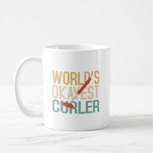 Mug & cadeaux Curler les plus Okayest dans le mond (Gauche)