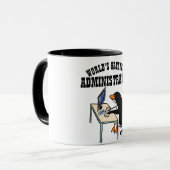 Mug Cadeaux d'administrateur ADMIN les plus grands du  (Devant gauche)