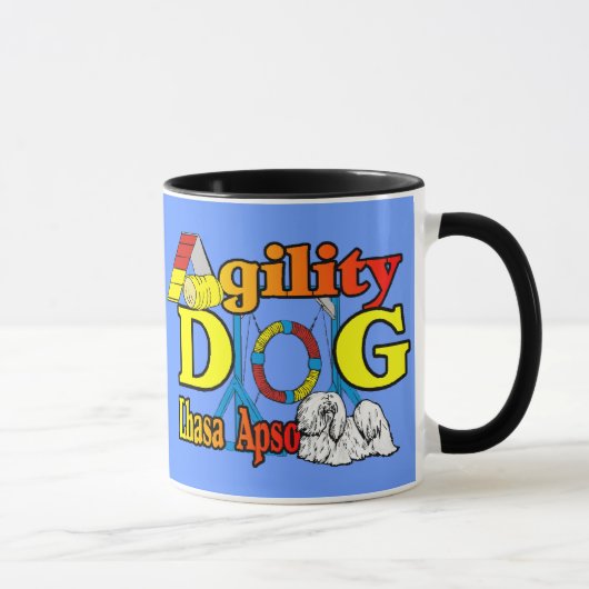 Mug Cadeaux d'agilité de Lhasa Apso (Droite)