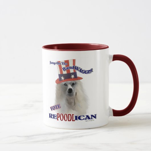 Mug Cadeaux d'amants de CANICHE (Droite)