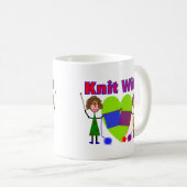 Mug Cadeaux d'amants de Knit (Devant droit)