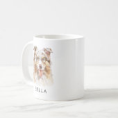 Mug Cadeaux d'Amoureux de les chiens Shepard australie (Devant gauche)