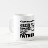 Mug Cadeaux d'amusement pour des papas : Le plus grand (Devant gauche)