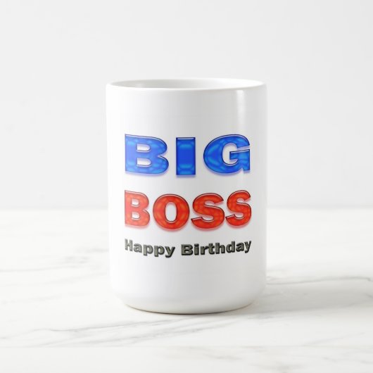 Mug Cadeaux d'anniversaire de patron de joyeux (Centre)