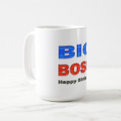 Mug Cadeaux d'anniversaire de patron de joyeux (Devant gauche)