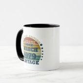 Mug Cadeaux d'anniversaire vintages personnalisés (Devant gauche)