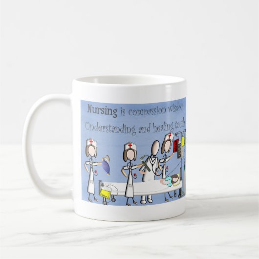 Mug Cadeaux d'art d'infirmière (Gauche)