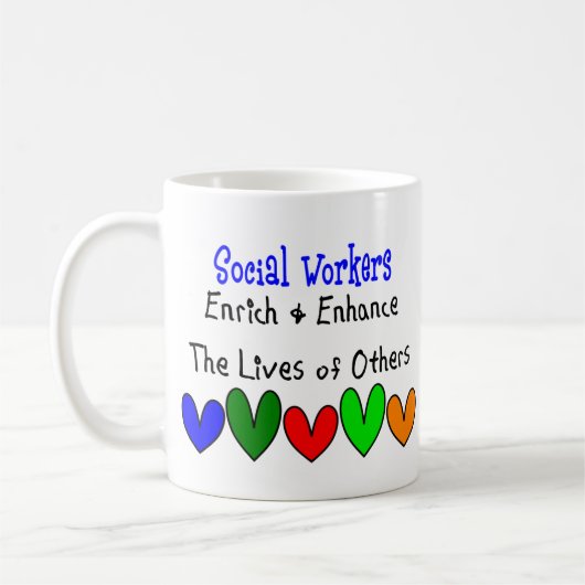 Mug Cadeaux d'assistant social (Gauche)
