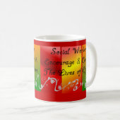Mug Cadeaux d'assistant social (Devant droit)