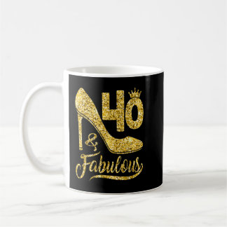 Mug Cadeaux de 40 ans 40 et fabuleux 40e anniversaire 