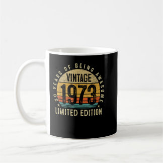 Mug Cadeaux De 50 Ans Né En 1973 50E Anniversaire Vint