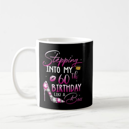 Mug Cadeaux de 60 ans entrant dans mon 60e anniversair (Gauche)