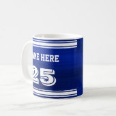 Mug Cadeaux de base-ball de nom et de nombre pour des (Devant gauche)