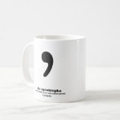 Mug Cadeaux de bibliothécaire d'humour d'apostrophe de (Devant gauche)