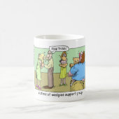 Mug Cadeaux de caricature du groupe de soutien Wedgie (Centre)