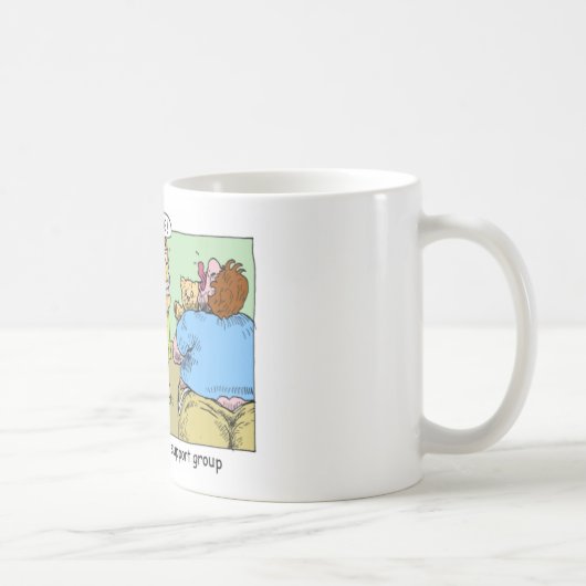 Mug Cadeaux de caricature du groupe de soutien Wedgie (Droite)